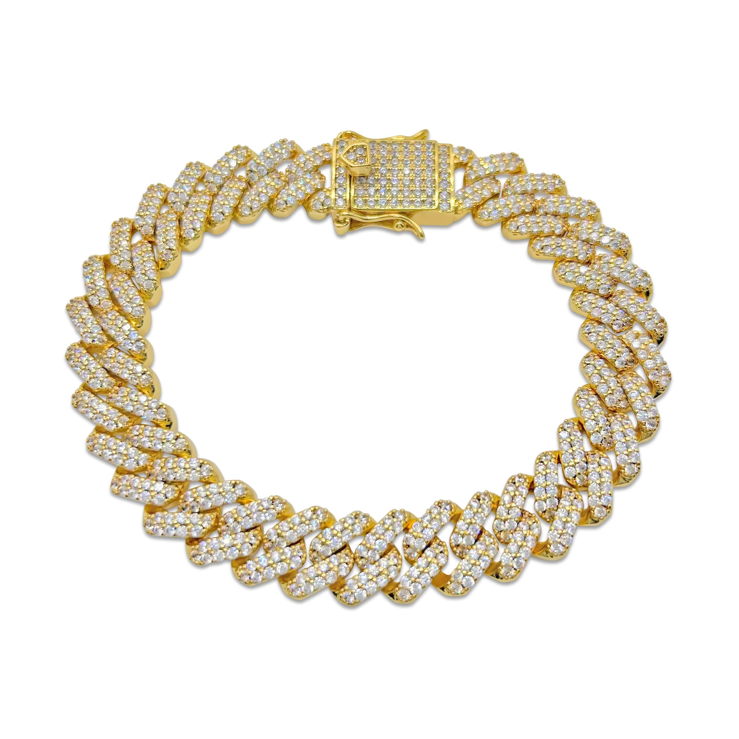 12mm Iced Cuban Bracelet