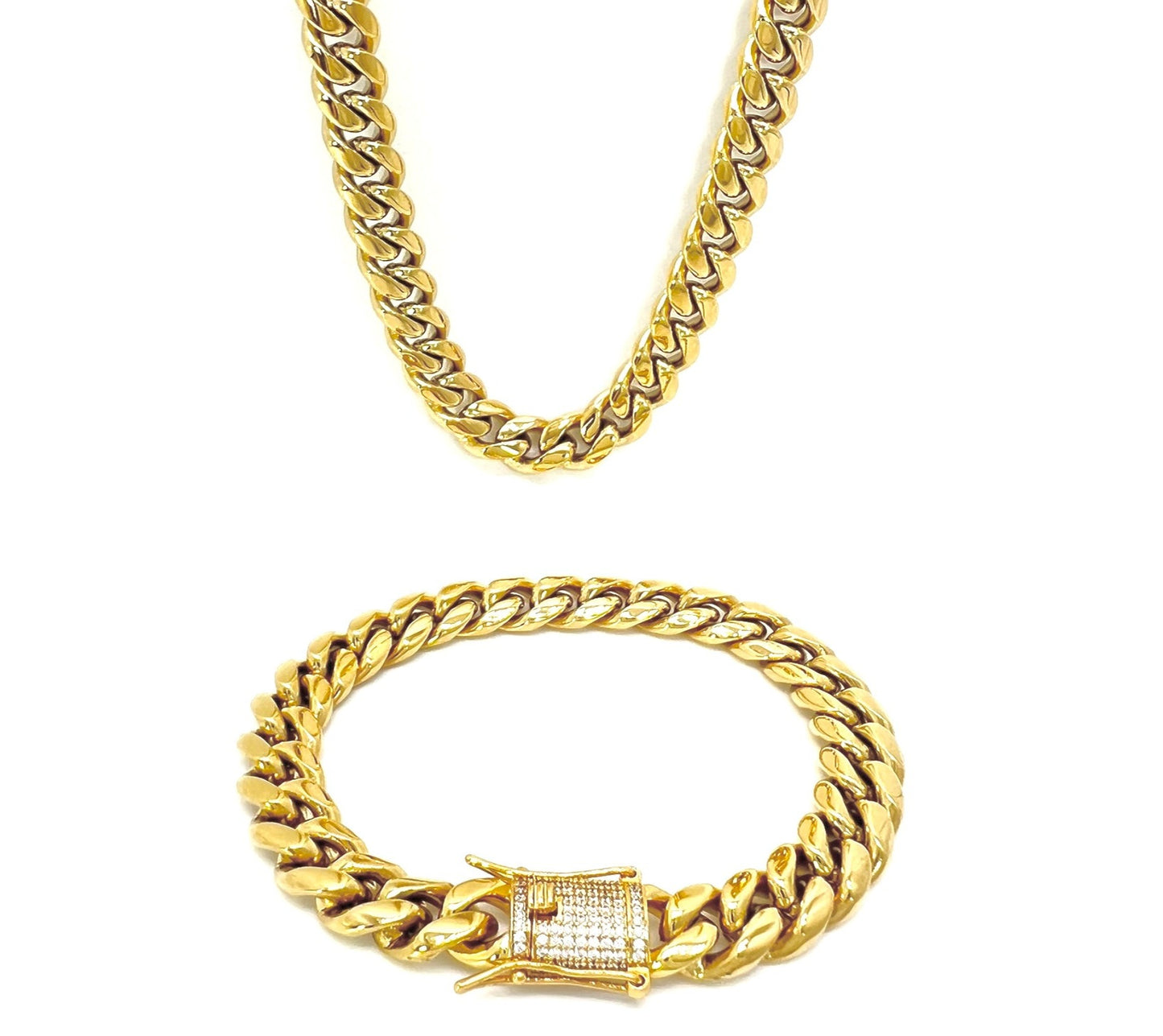 (10mm,26in) Cuban Chain Set (02084)