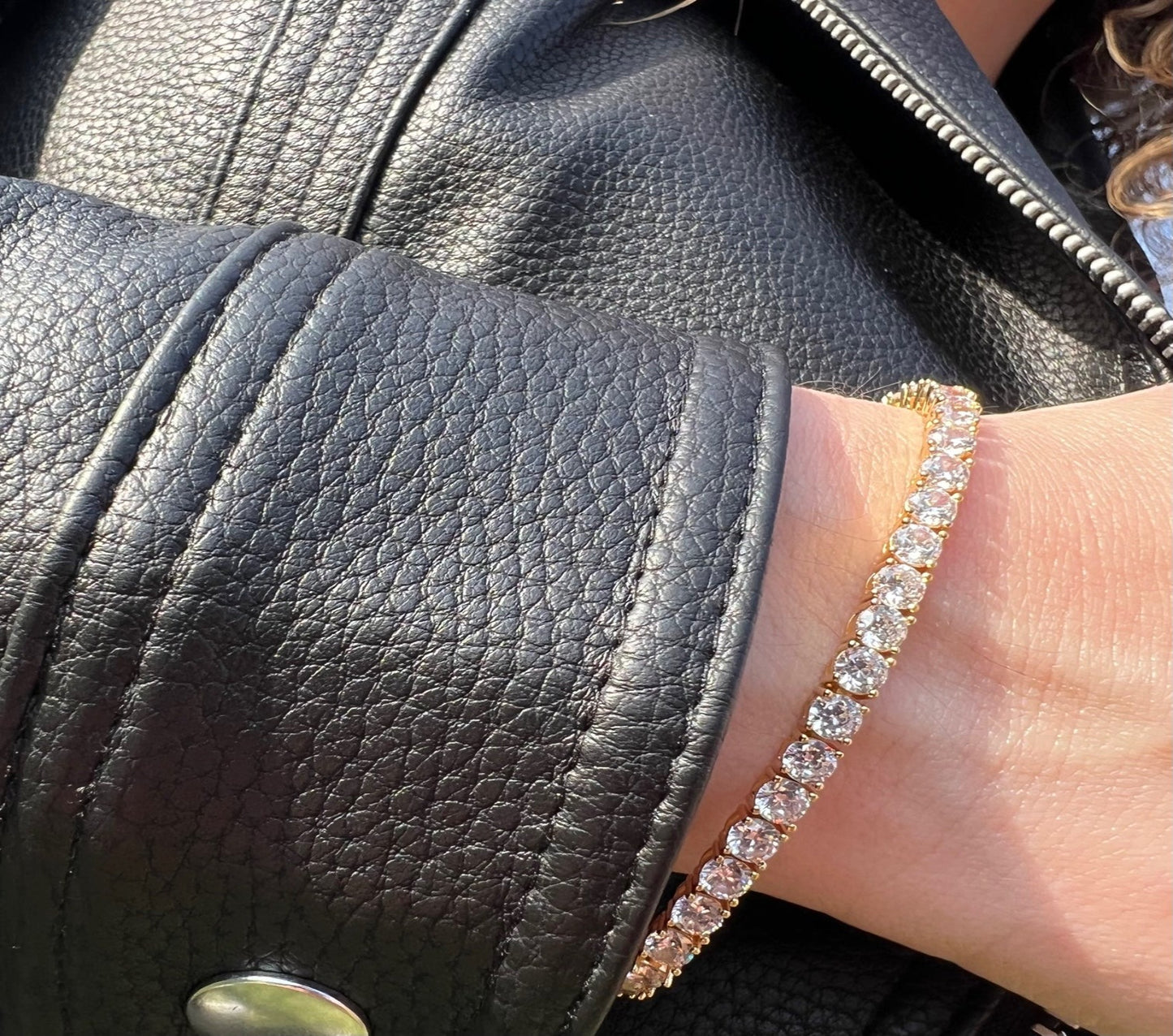 (4 mm) Pulsera/tobillera de tenis (02023)