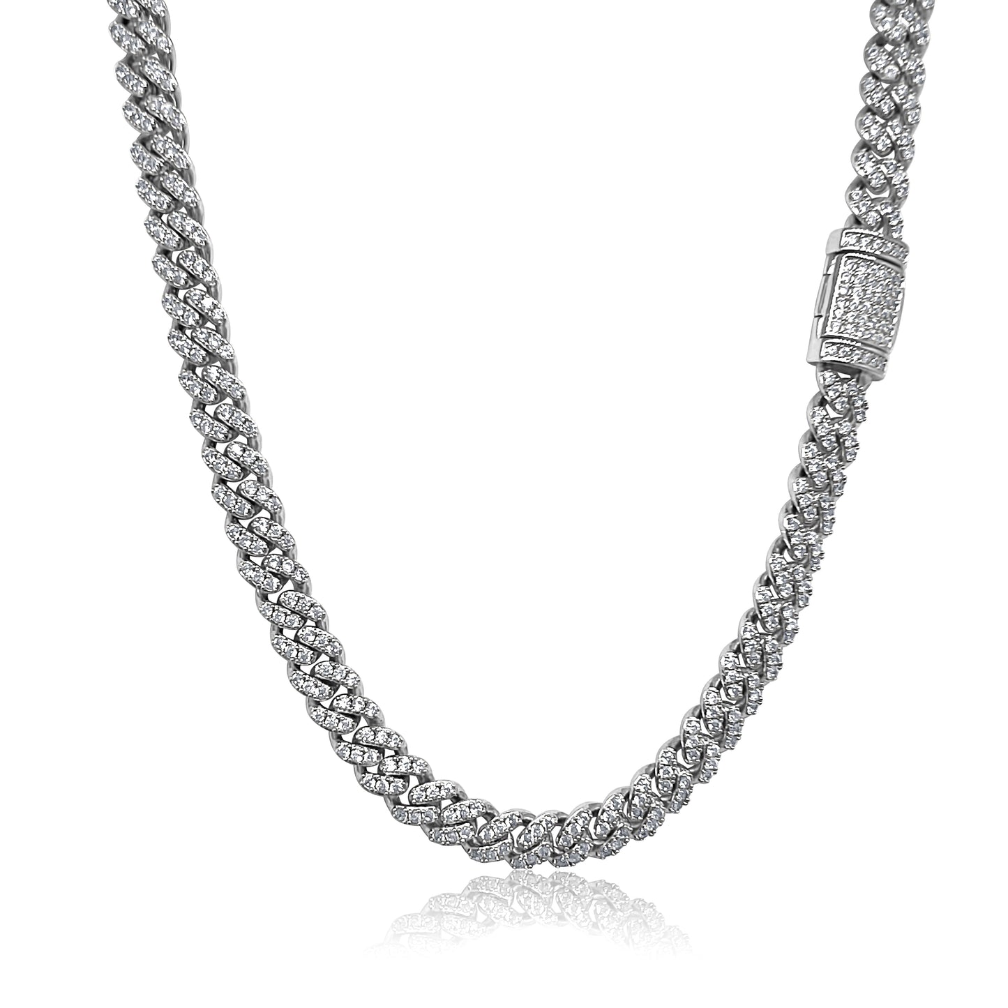 (6mm) Iced Cuban Link Chain (02124)