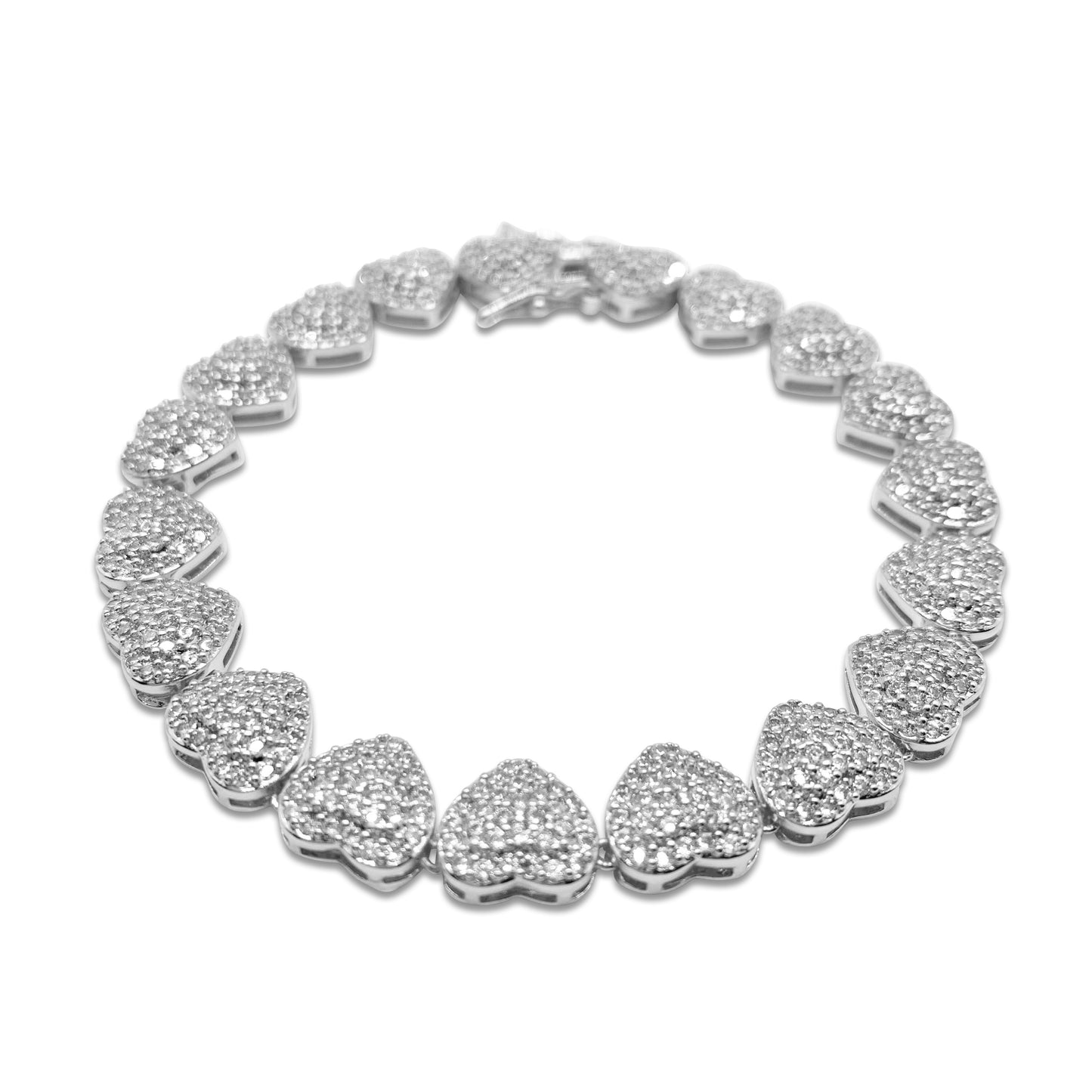 Frosted Heart Bracelet (02130)