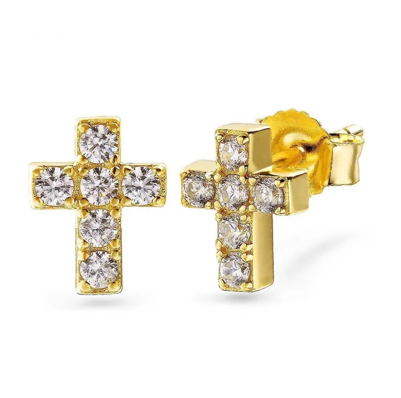 Cross Stud Earrings (02110)