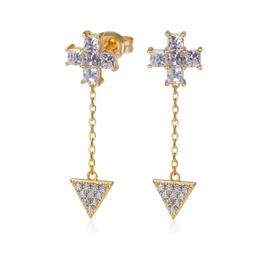 Tri-Cross Earrings (02013)