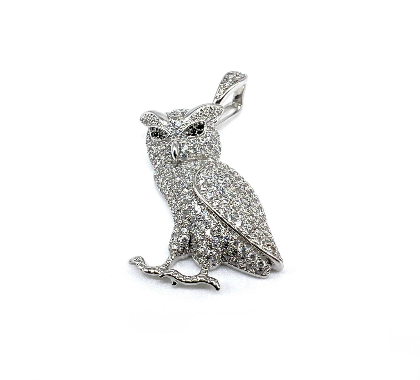 Iced Owl Pendant (02100)