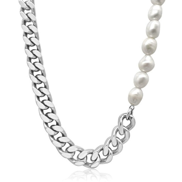 (10mm) Cuban/Pearl Chain (02108)